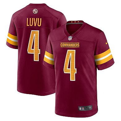 Men's Nike Frankie Luvu Burgundy Washington Commanders Game Jersey