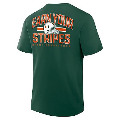 Men's Fanatics Green Miami Hurricanes Quad Legacy T-Shirt