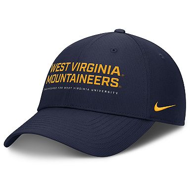 Men's Nike Navy West Virginia Mountaineers 2025 On-Field Gameday Club Adjustable Hat