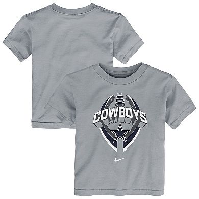 Toddler Nike Gray Dallas Cowboys Icon Legend T-Shirt
