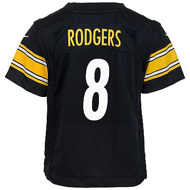 Youth Nike Aaron Rodgers Black Pittsburgh Steelers Game Jersey