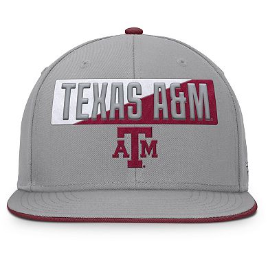 Men's Fanatics Gray Texas A&M Aggies Duo Snapback Hat