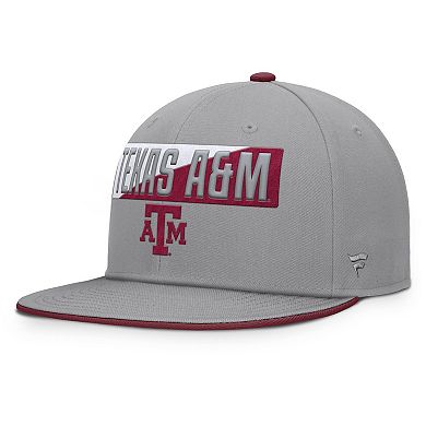 Men's Fanatics Gray Texas A&M Aggies Duo Snapback Hat