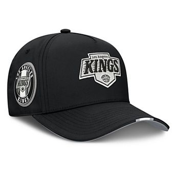 Men's Fanatics Black Los Angeles Kings 2025 NHL Draft Authentic Pro On-Stage Podium A-Frame Adjustable Hat