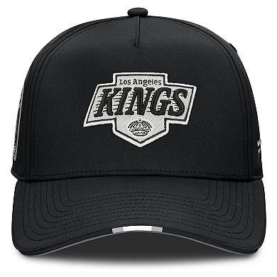 Men's Fanatics Black Los Angeles Kings 2025 NHL Draft Authentic Pro On-Stage Podium A-Frame Adjustable Hat