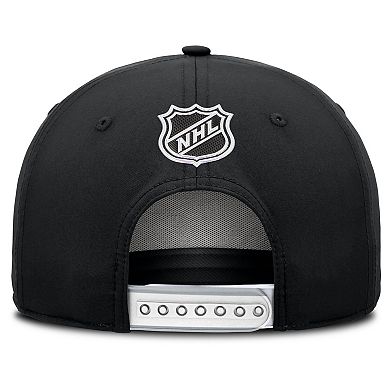 Men's Fanatics Black Los Angeles Kings 2025 NHL Draft Authentic Pro On-Stage Podium A-Frame Adjustable Hat