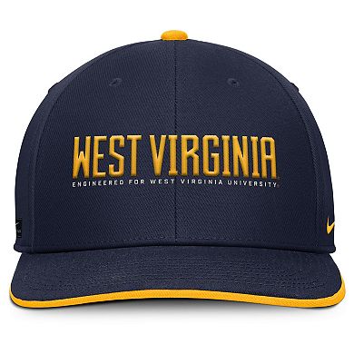 Men's Nike Navy West Virginia Mountaineers 2025 On-Field Pro Performance Adjustable Hat