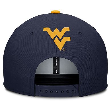 Men's Nike Navy West Virginia Mountaineers 2025 On-Field Pro Performance Adjustable Hat