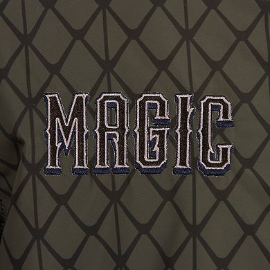 Men's JH Design Charcoal Orlando Magic 2022/23 City Edition Full-Zip Nylon Bomber Jacket