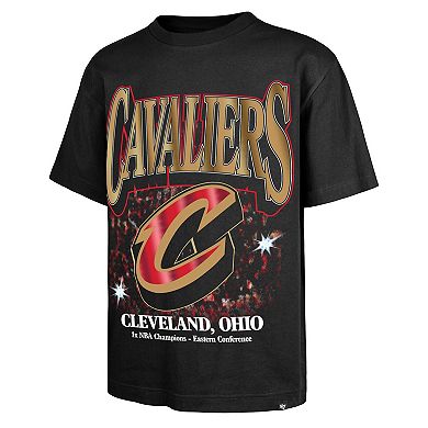 Men's '47 Black Cleveland Cavaliers Past Champs Collection Flashbulb Foundation T-Shirt