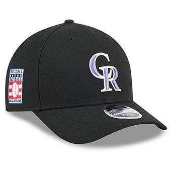 Men's New Era Black Colorado Rockies Baseball Hall of Fame 9FORTY M-Crown Adjustable Hat