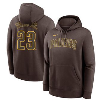 Men's Nike Fernando Tatis Jr. Brown San Diego Padres Player Name & Number Club Fleece Pullover Hoodie