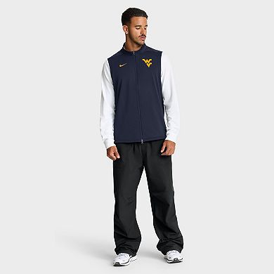 Men's Nike Navy West Virginia Mountaineers Primetime Victory Performance Full-Zip Vest