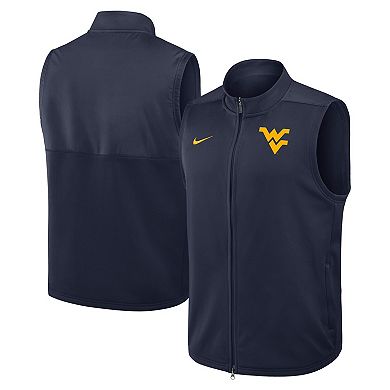 Men's Nike Navy West Virginia Mountaineers Primetime Victory Performance Full-Zip Vest