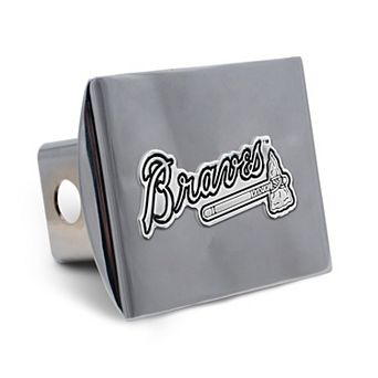 WinCraft Atlanta Braves Premium Metal Chrome Hitch Cover