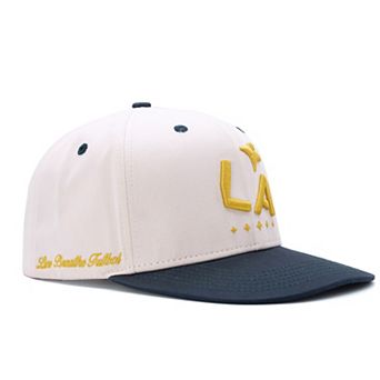 Unisex Live Breathe Futbol Natural LA Galaxy Tilted Adjustable Hat