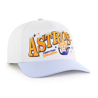Men's '47 Stone/Light Blue Houston Astros Parlor Hitch Adjustable Hat