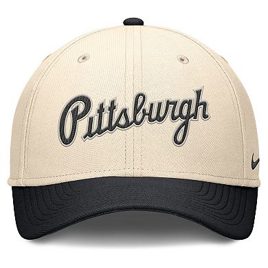 Men's Nike Natural/Black Pittsburgh Pirates Statement Rise Performance Flex Hat