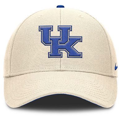 Men's Nike Natural Kentucky Wildcats Rise Primetime Performance Trucker Adjustable Hat
