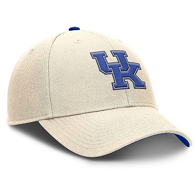 Men's Nike Natural Kentucky Wildcats Rise Primetime Performance Trucker Adjustable Hat