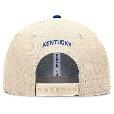 Men's Nike Natural Kentucky Wildcats Rise Primetime Performance Trucker Adjustable Hat