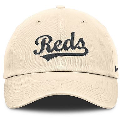 Men's Nike Natural Cincinnati Reds Camo Pack Club Adjustable Hat