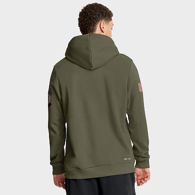 Men's Nike Olive Stanford Cardinal 2025 Military Appreciation Standard Issue Dri-FIT Hoodie
