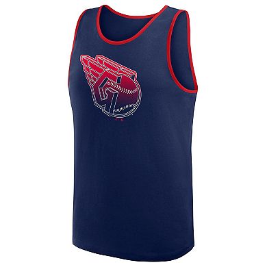 Men's Logo Athletic Navy Cleveland Guardians Unmatched Success Tank Top