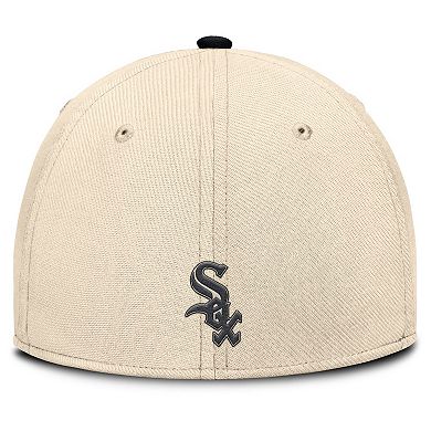 Men's Nike Natural/Black Chicago White Sox Statement Rise Performance Flex Hat