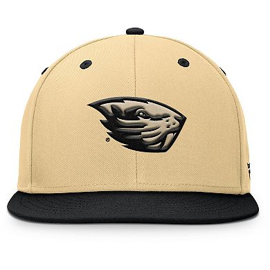 Men's Fanatics Khaki/Black Oregon State Beavers Balance Fitted Hat