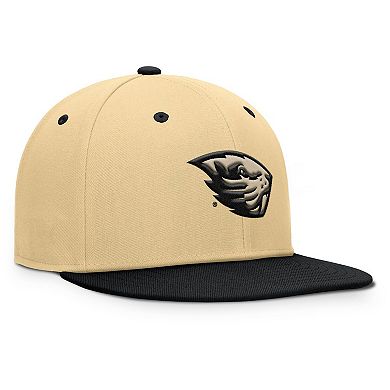 Men's Fanatics Khaki/Black Oregon State Beavers Balance Fitted Hat
