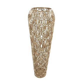 Stella & Eve Art Deco Inspired Aluminum Metal Arched Decorative Vase Floor Decor