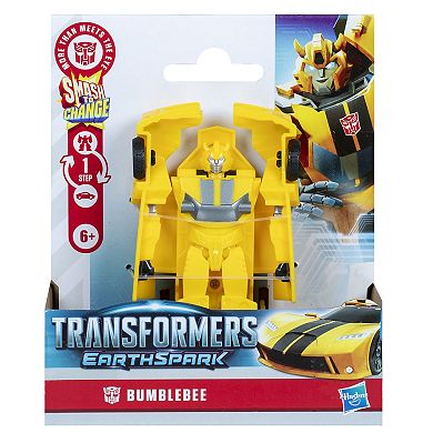 Transformers EarthSpark 1-Step Smash Changers Bumblebee Action Figure by Hasbro
