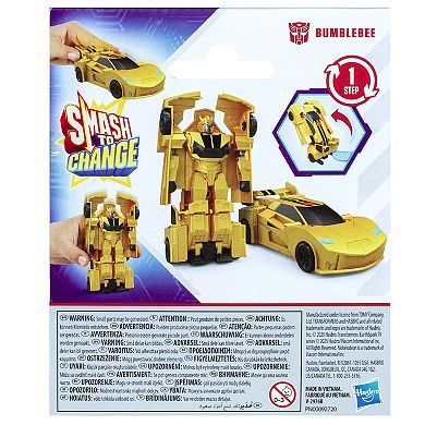 Transformers EarthSpark 1-Step Smash Changers Bumblebee Action Figure by Hasbro