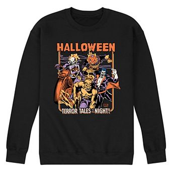 Men's Marvel Strange Tales Halloween Terror Tales In The Night Crew Fleece Sweatshirt