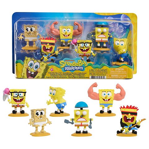 Детские фигурки Just Play SpongeBob SquarePants 6 pc Hall of Fame Figure Set