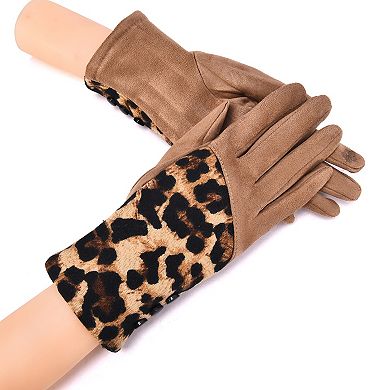 Women's Mellow World Leopard Print Winter Gloves