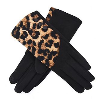 Women's Mellow World Leopard Print Winter Gloves