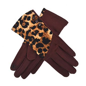 Women's Mellow World Leopard Print Winter Gloves