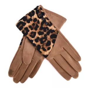 Women's Mellow World Leopard Print Winter Gloves