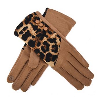 Women's Mellow World Leopard Print Winter Gloves