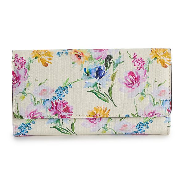 Keelan RFID-Blocking Filemaster Wallet - Rose Bouquets