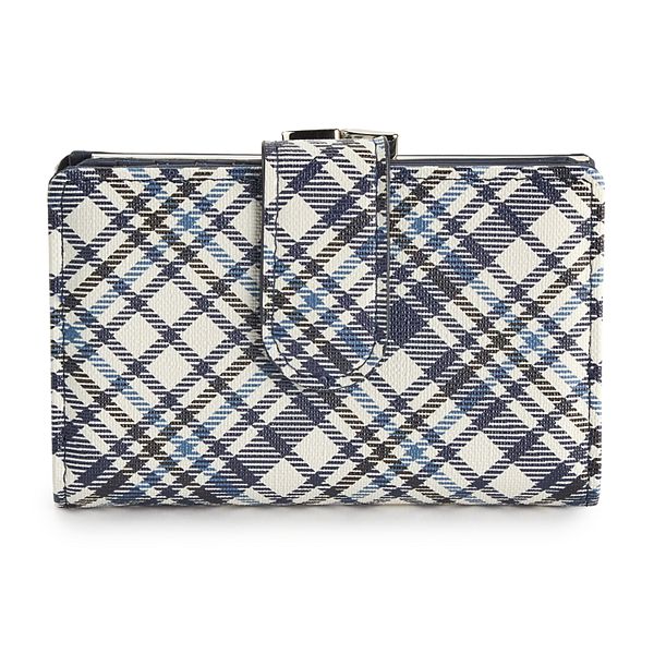 Abbey RFID-Blocking Indexer Wallet - Navy Plaid
