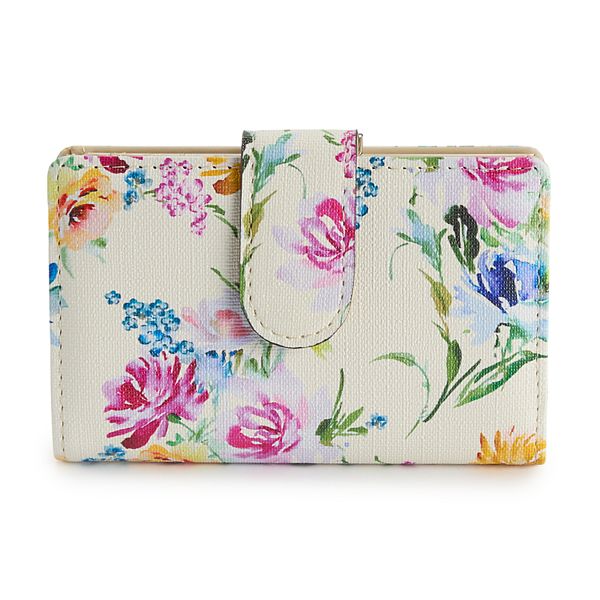 Abbey RFID-Blocking Indexer Wallet - Rose Bouquets