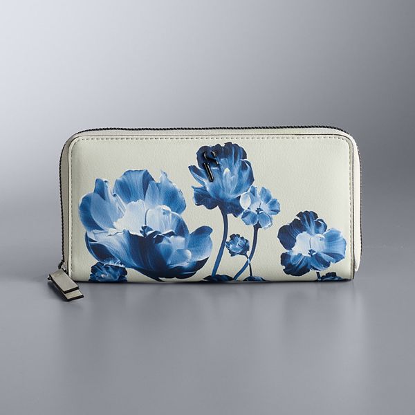 Simply Vera Vera Wang Signature Wallet - Silver Xray Floral