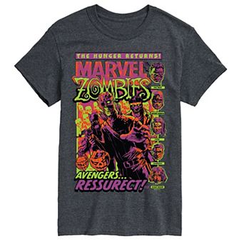 Men's Marvel Zombies The Hunger Returns! Avengers Ressurect Graphic Tee