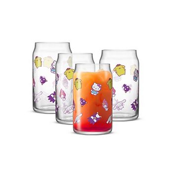 JoyJolt Hello Kitty and Friends 4 pc Daydream Tumbler Glass Set