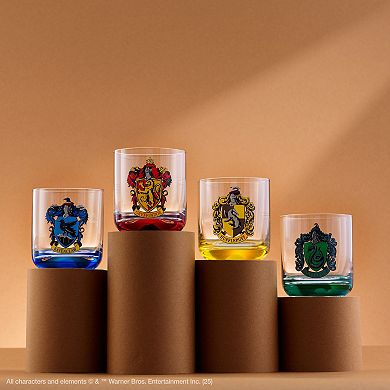 JoyJolt Harry Potter House Pride 4-pc. Short Drinking Glass Set