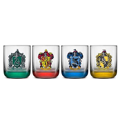 JoyJolt Harry Potter House Pride 4-pc. Short Drinking Glass Set