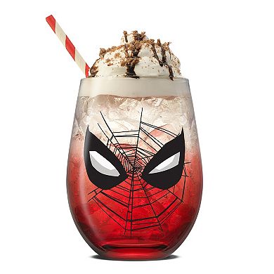 JoyJolt Marvel Spider-Man Spidey Sense Stemless Drinking Glasses Set of 4